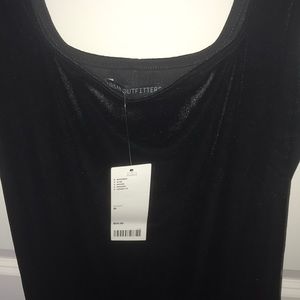 Urban Outfitters Black Velvet Tank Dress